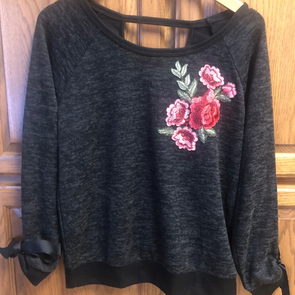 Gypsies and Moondust Floral Embroidered Shirt